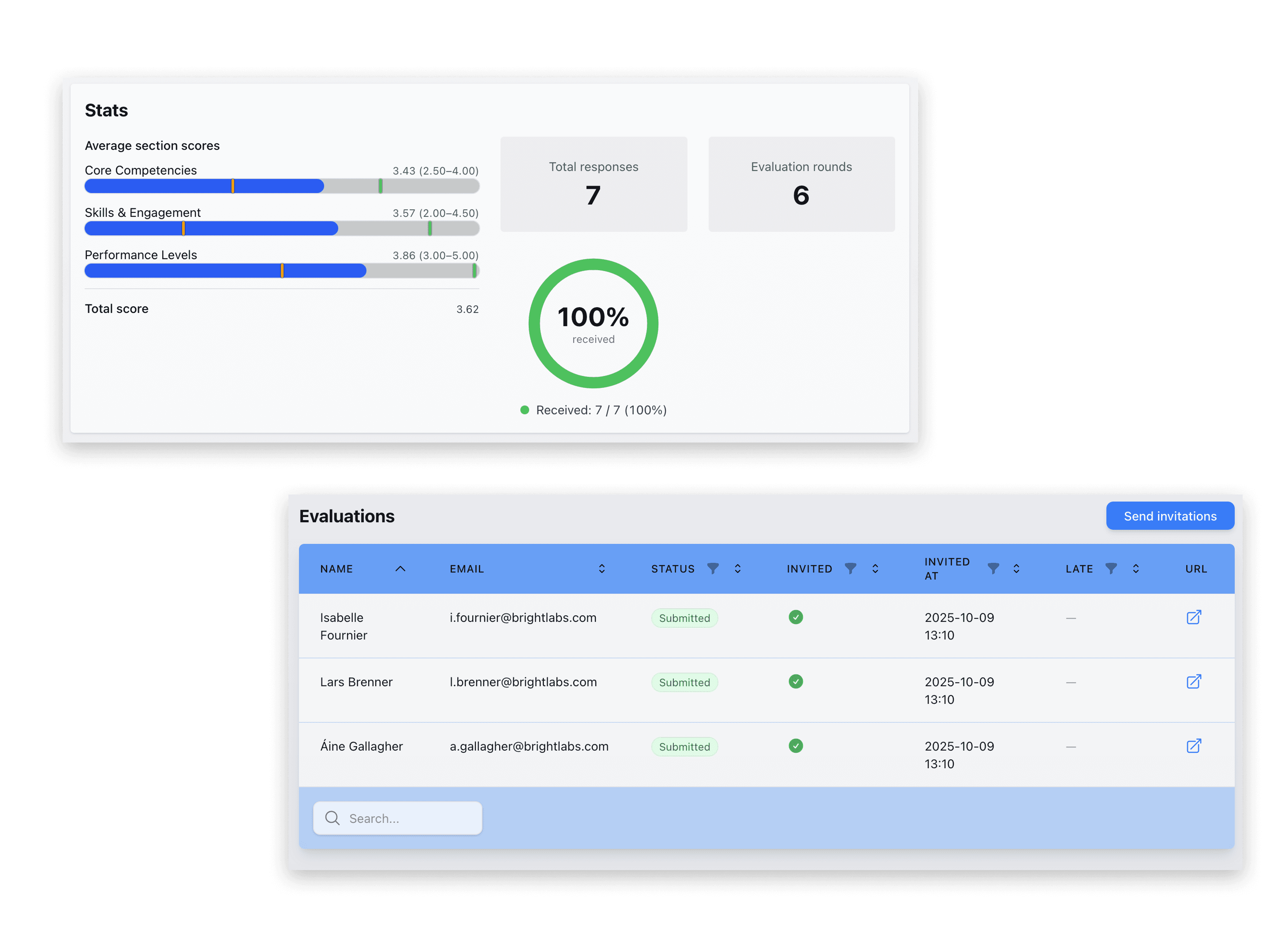 Step 4: Track everything live - Application interface showing how to track everything live